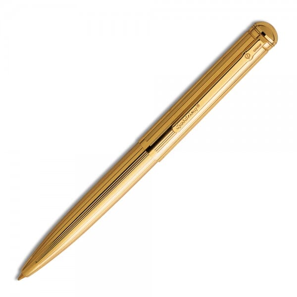 Goldring stylo tampon Grandomatic doré strié