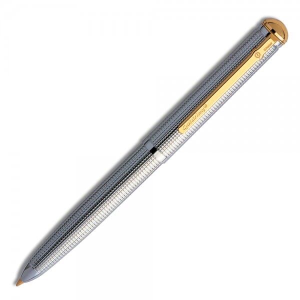 Goldring stylo tampon Grandomatic chromé à carreaux