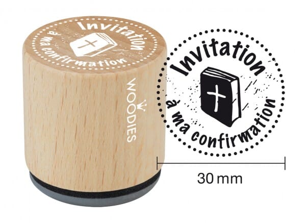 Woodies tampon Invitation à ma confirmation