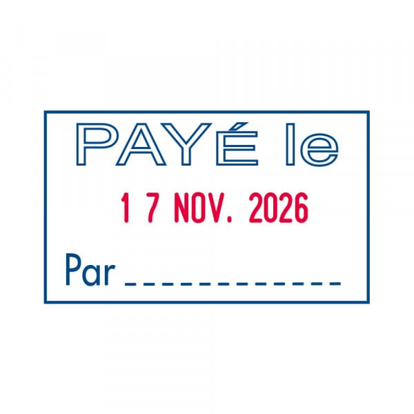 Trodat Printy dateur 4750L2 "Payé le... par..."