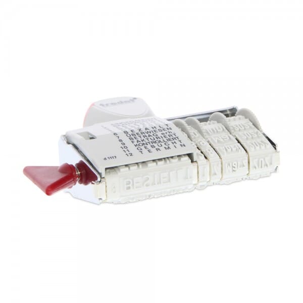 Tampon Dateur 12 Formules Automatique - Hauteur 4mm - Format Jour/Mois/Année